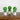 9" Artificial Mini Boxwood Ball Topiary in Cement Planter - Set of 3