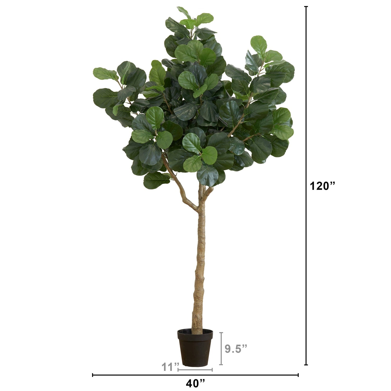 10’ Artificial Fiddle Leaf Fig Tree