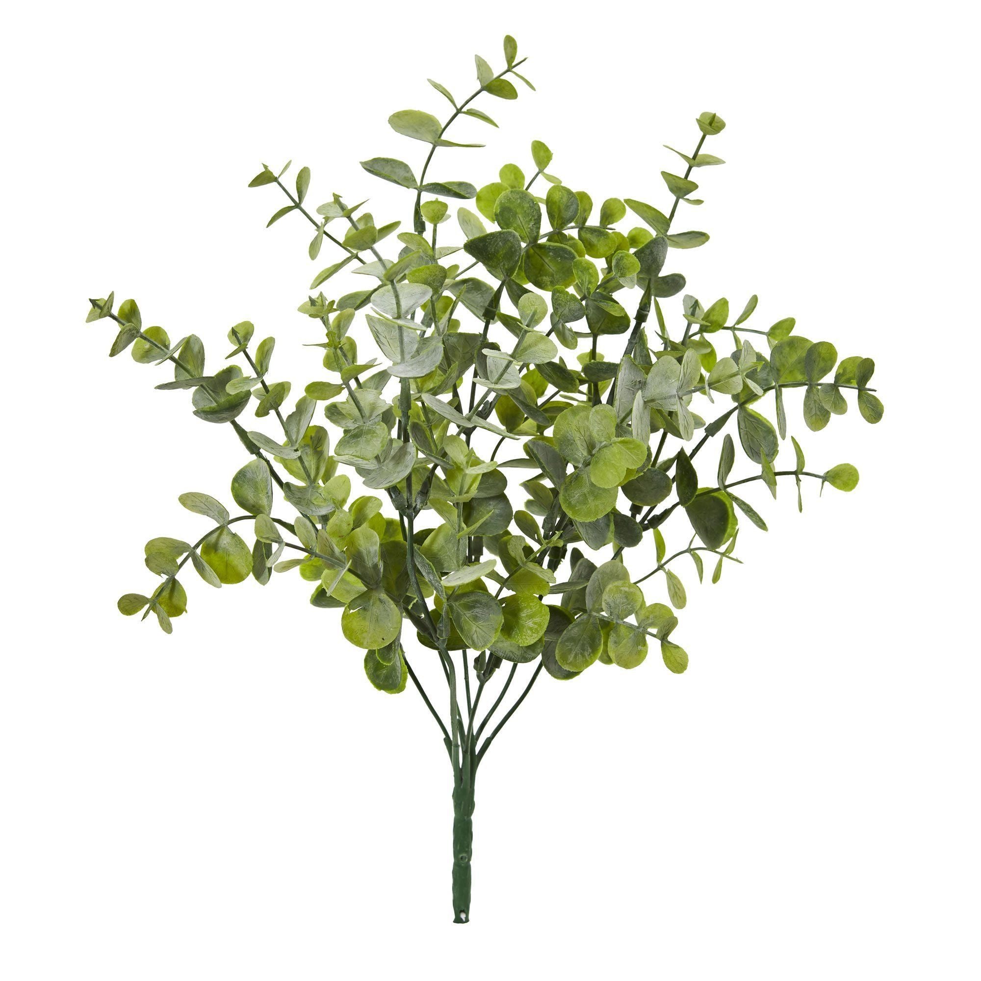 1 Pack Hanging Plants with Pots, Eucalyptus Artificial Plants Green