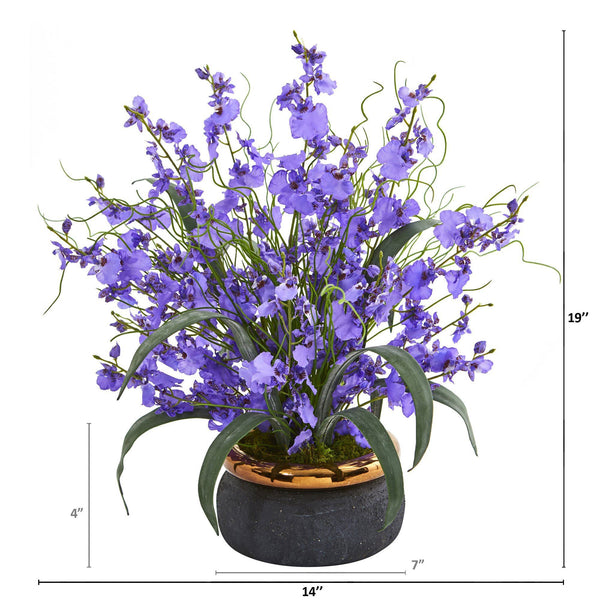 19” Dancing Lady Artificial Arrangement in Vase