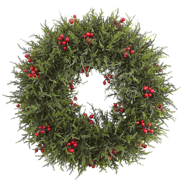 20” Cedar Berry Wreath