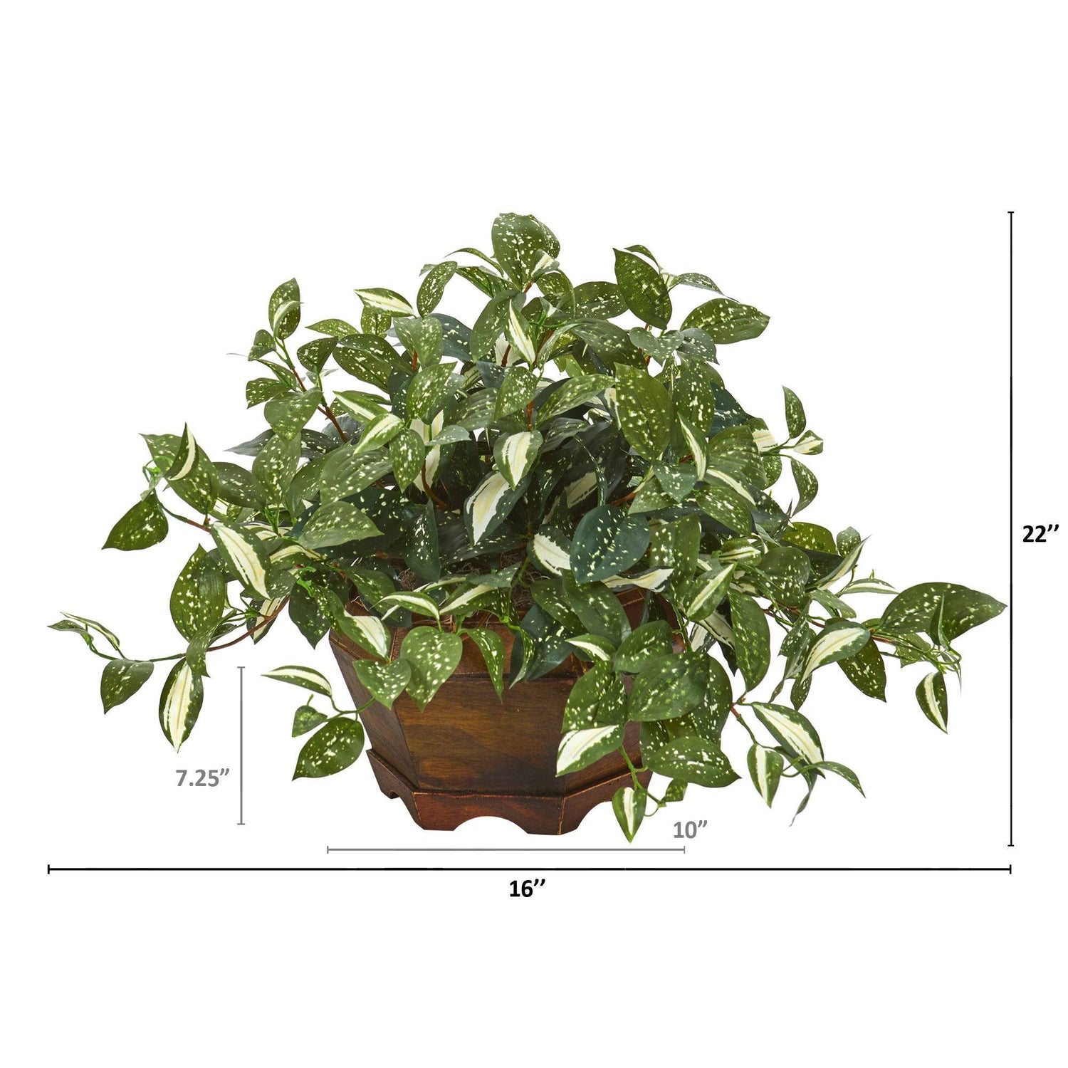 22” Florida Beauty Artificial Plant in Decorative Planter
