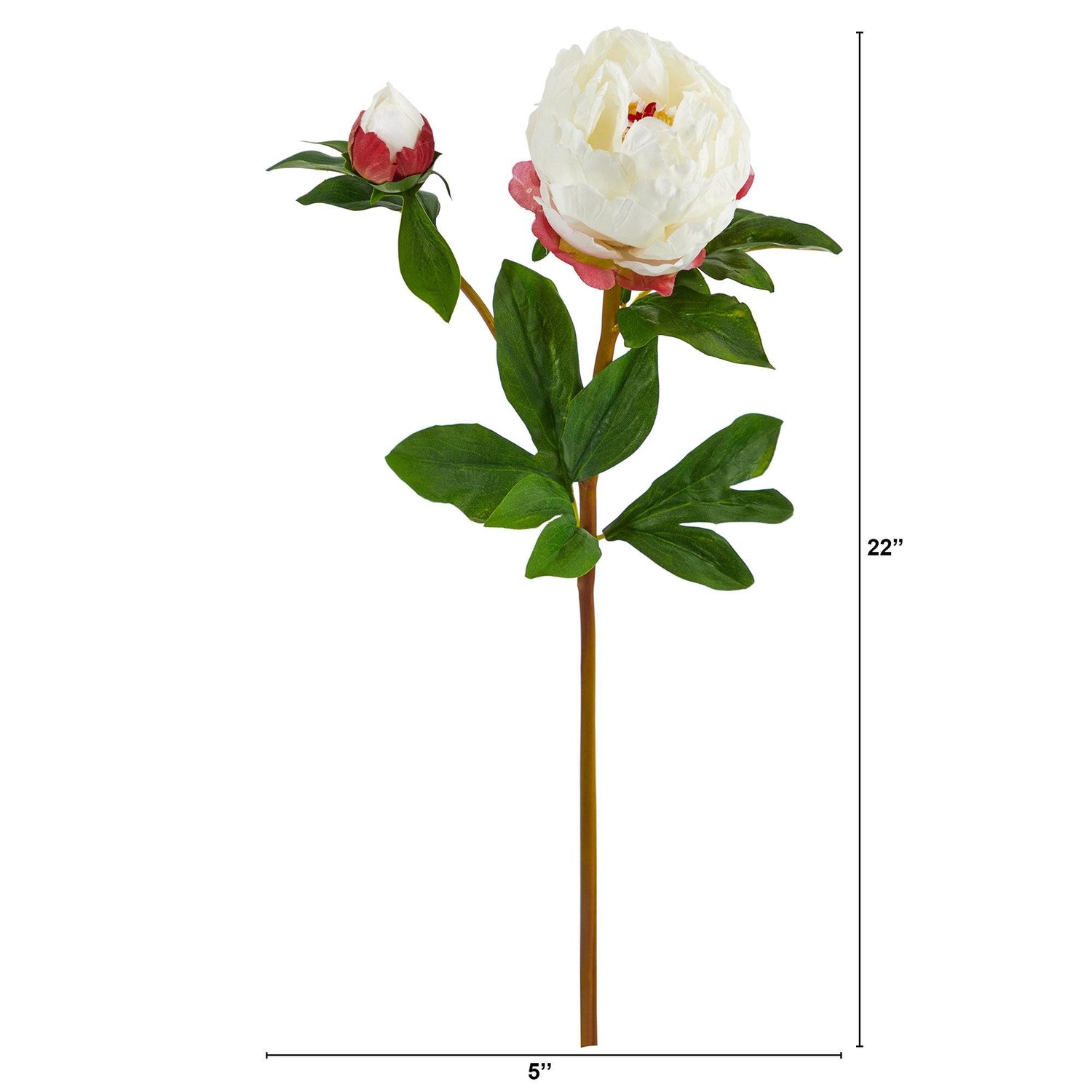 22” Peony Artificial Flower (Set of 3)