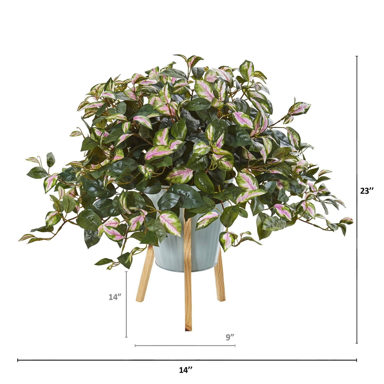 23” Hoya Artificial Plant in Green Planter with Stand
