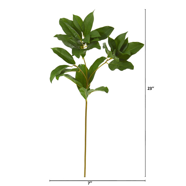 23” Laurel Leaf Artificial Spray (Set of 6)