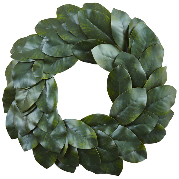 24” Magnolia Leaf Wreath