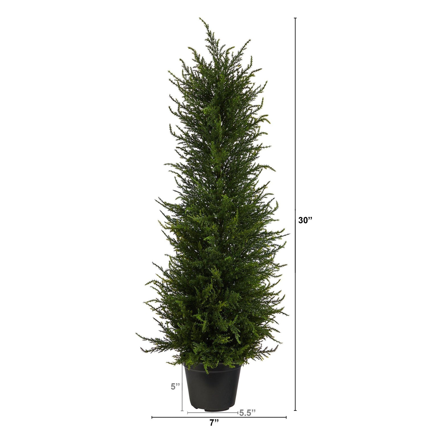 2.5’ Cypress Artificial Tree UV Resistant (Indoor/Outdoor)