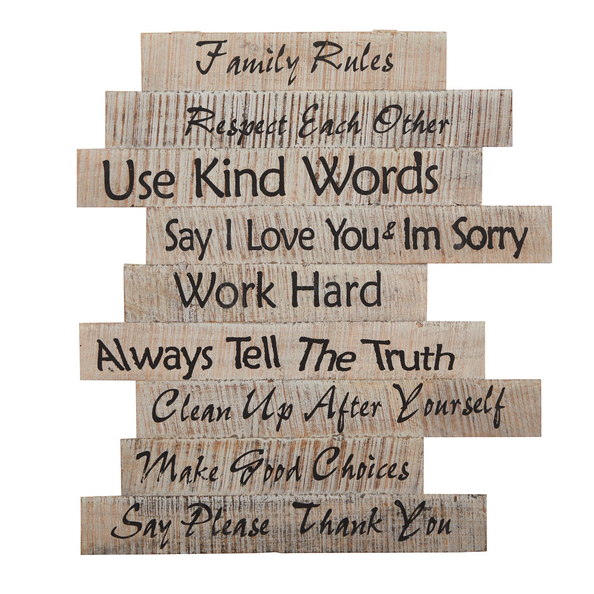 25” Farmhouse Wood Inspirational Wall Art Decor | Nearly Natural