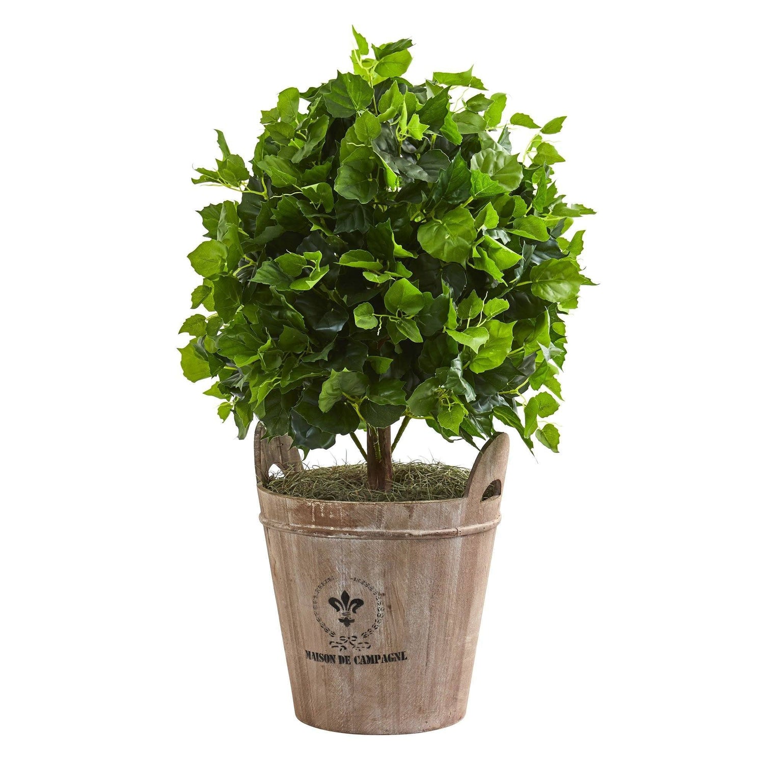2.5’ Ficus Artificial Tree in Farmhouse Planter