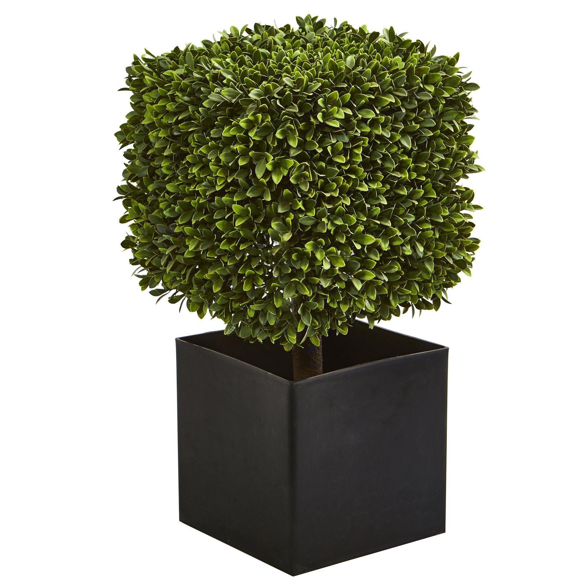 38” Olive Topiary Artificial Tree in Bowl Planter UV Resistant  (Indoor/Outdoor) 