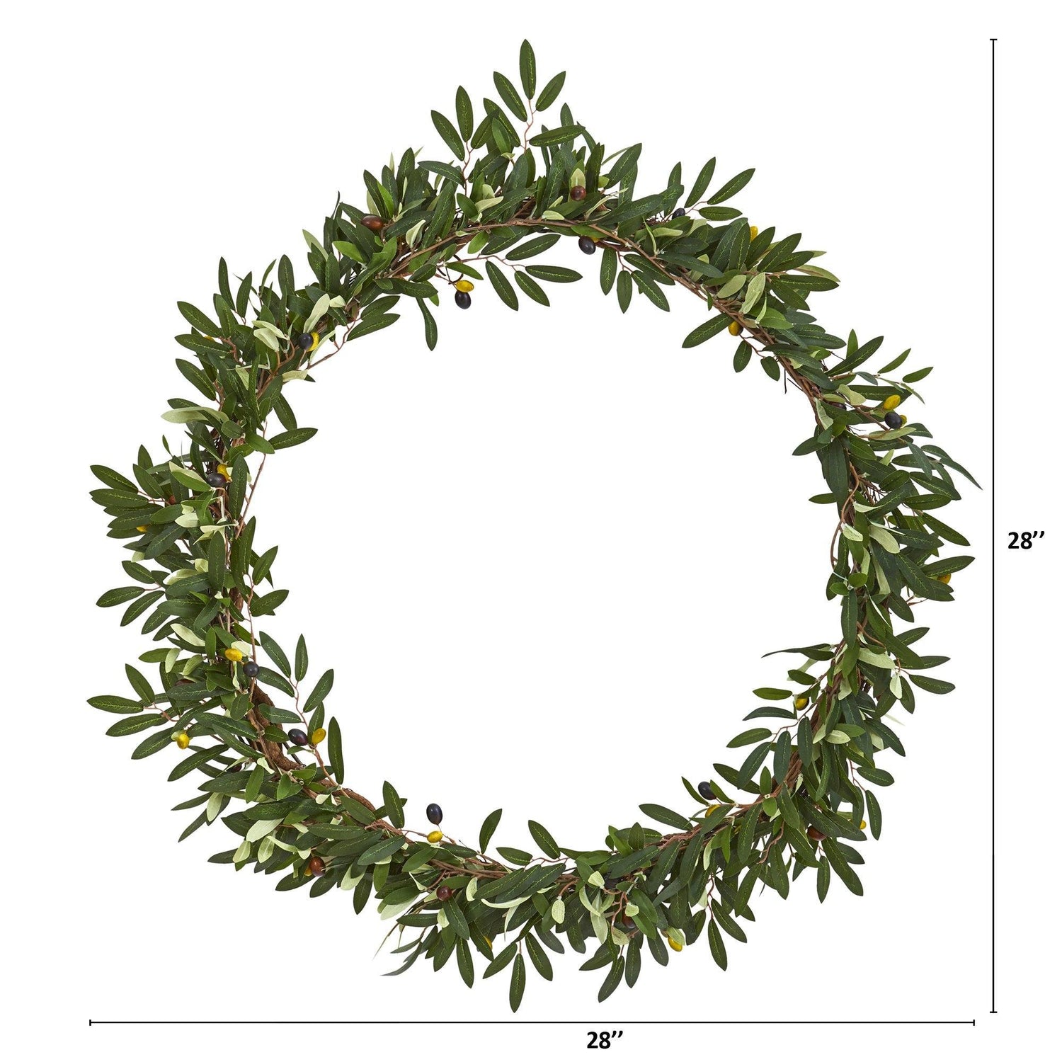 28” Olive Artificial Wreath