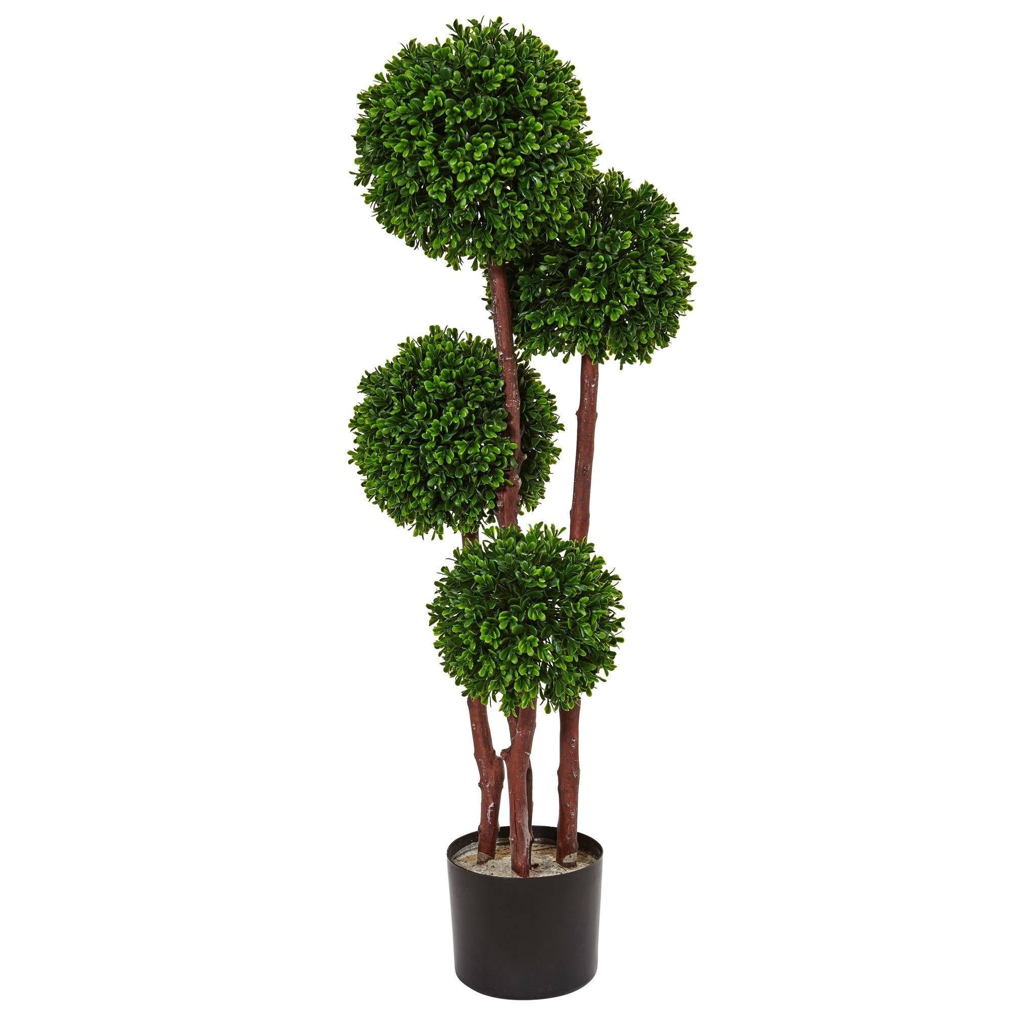 Artificial clearance topiary trees