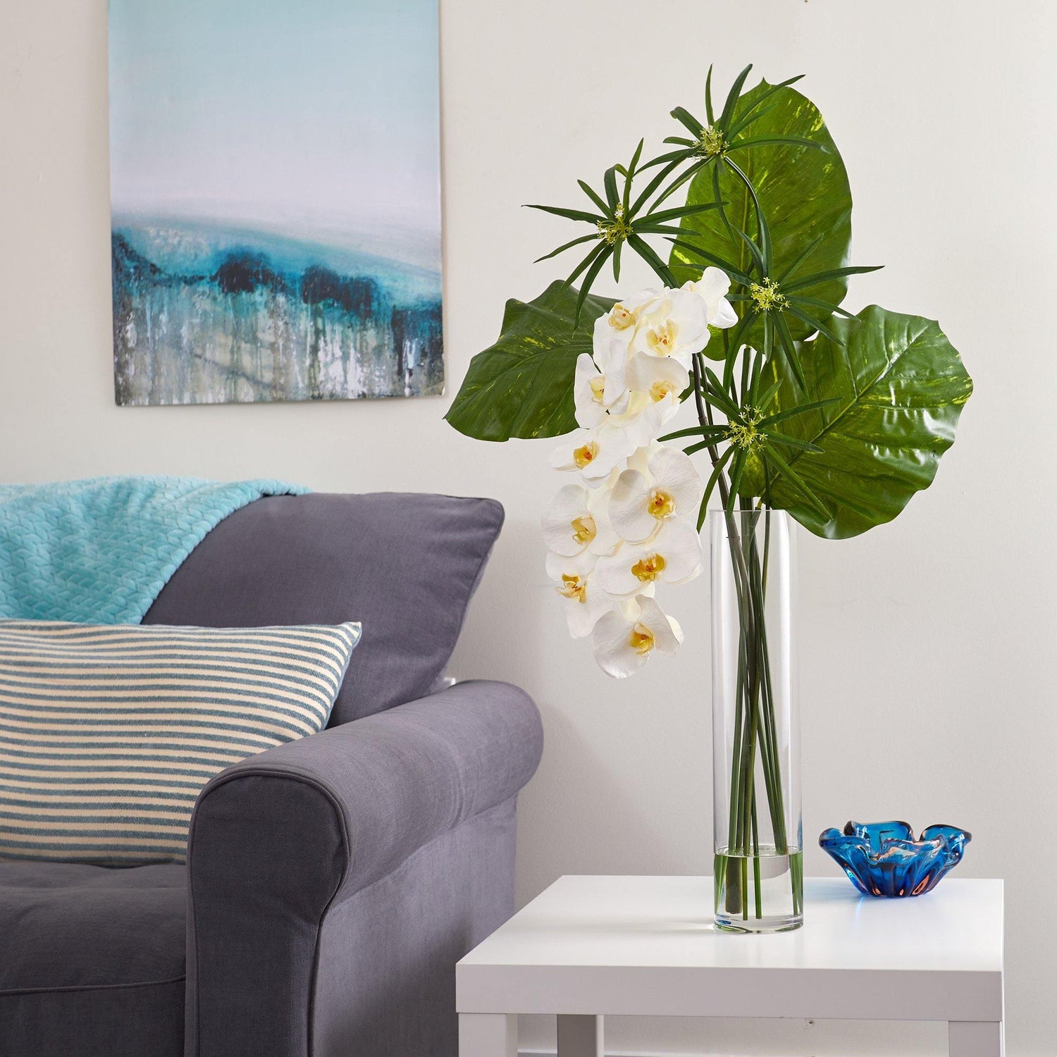 3’ Phalaenopsis Orchid and Pothos Artificial Arrangement