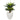 33” Double Agave Succulent Artificial Plant in White Planter
