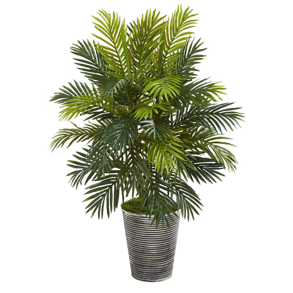 3.5’ Areca Palm Artificial Plant in Tin Planter
