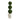 3.5’ Boxwood Triple Ball Topiary Artificial Tree in White Planter (Indoor/Outdoor)