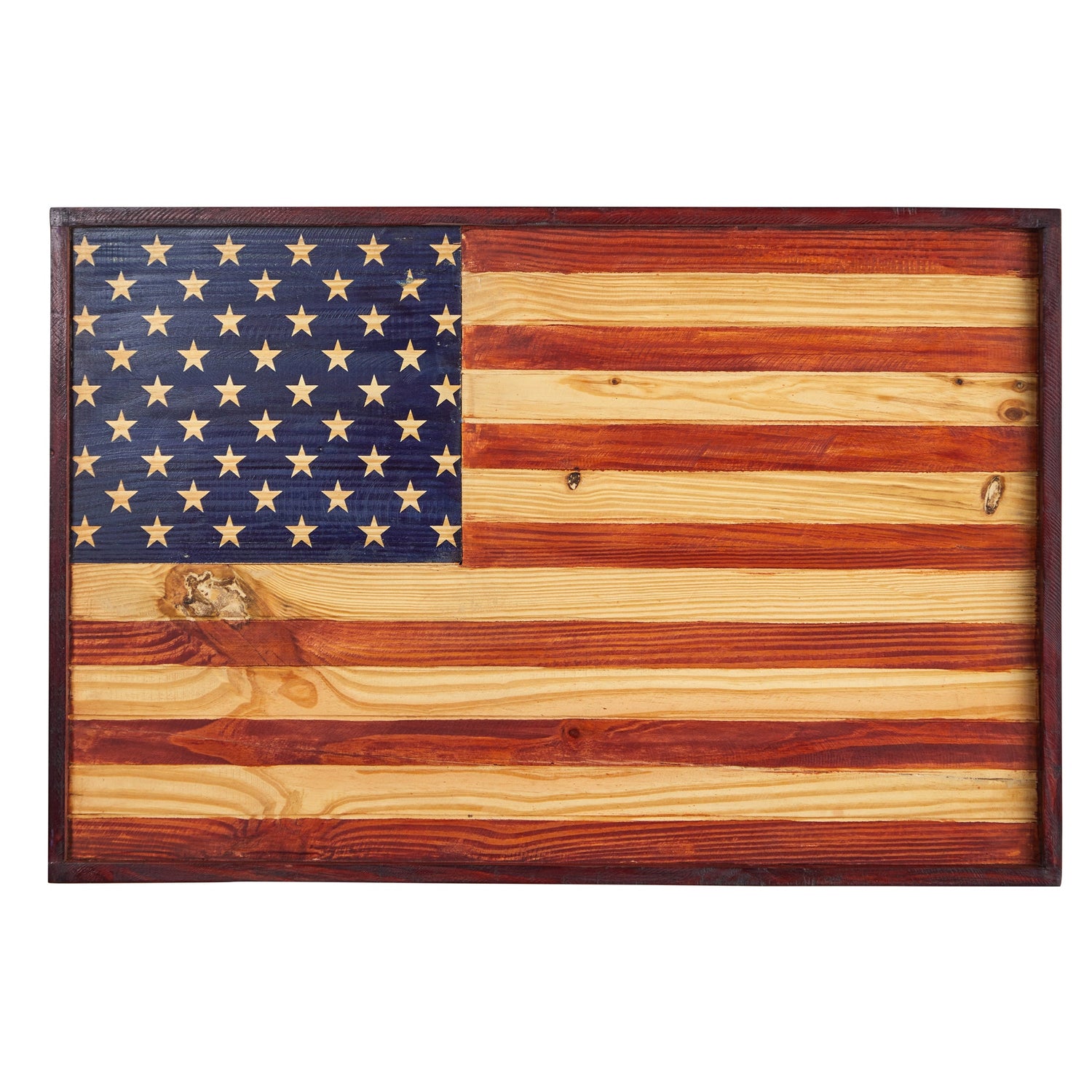 36” American Wood Flag Interior Wall Decor