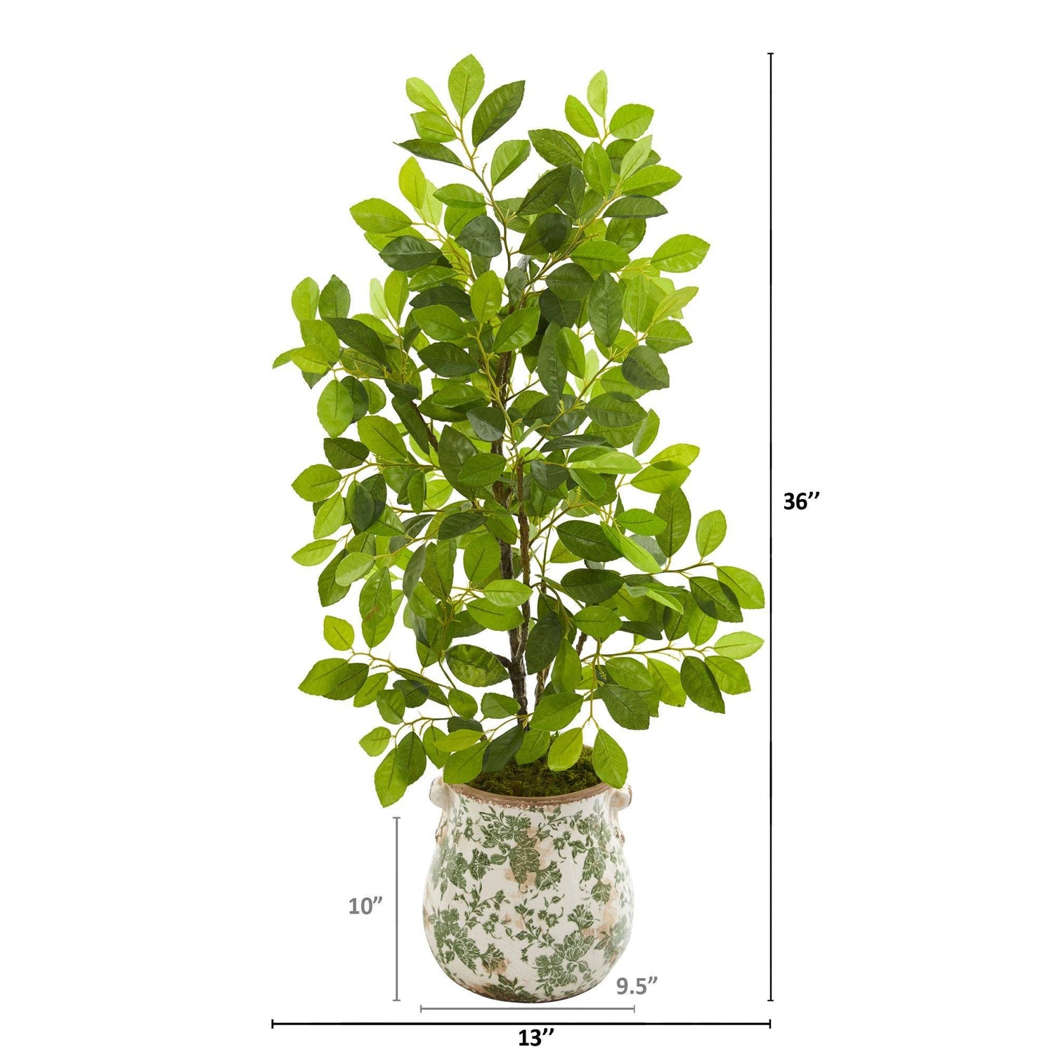 36” Ficus Artificial Tree in Floral Planter