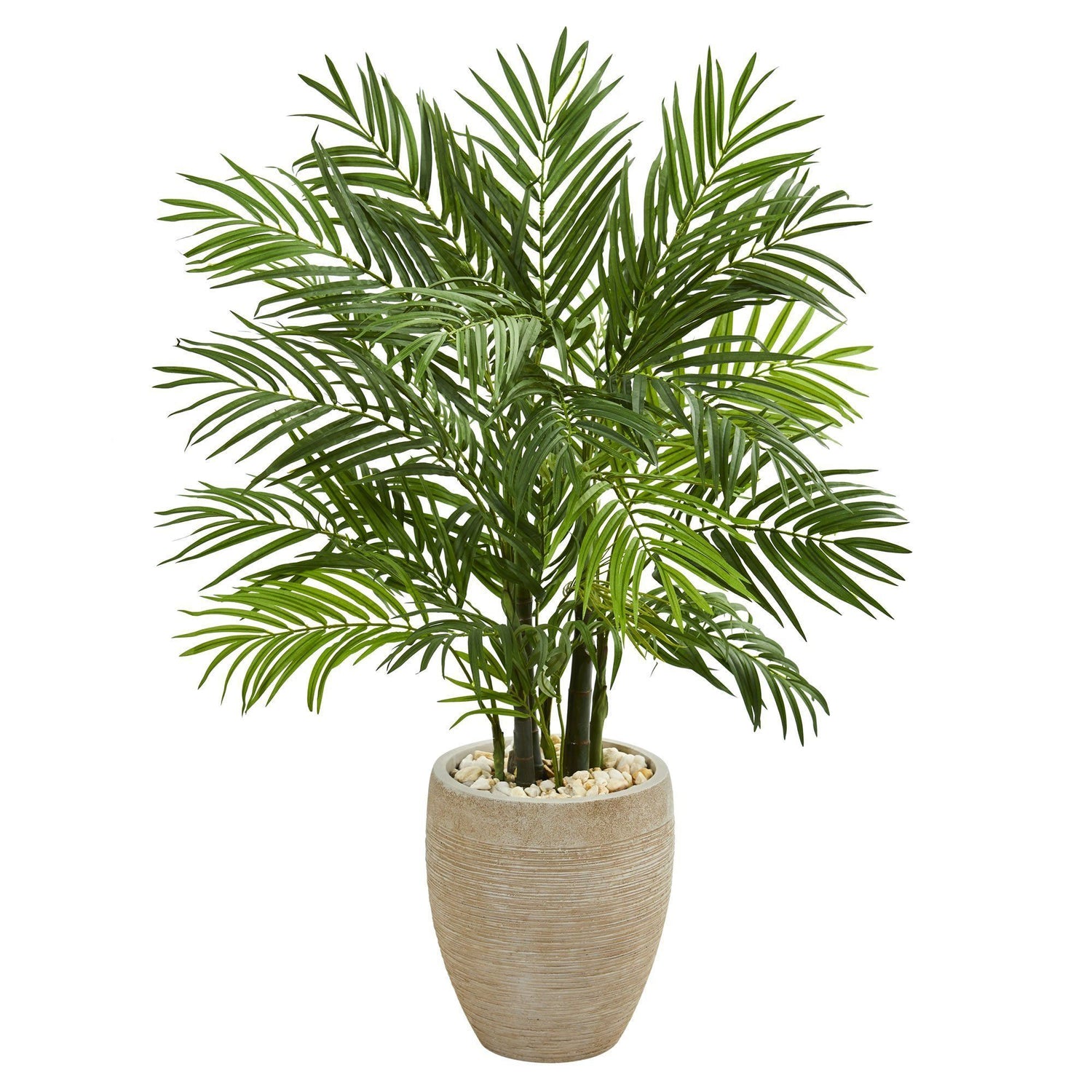 4’ Areca Palm Artificial Tree in Sand Colored Planter