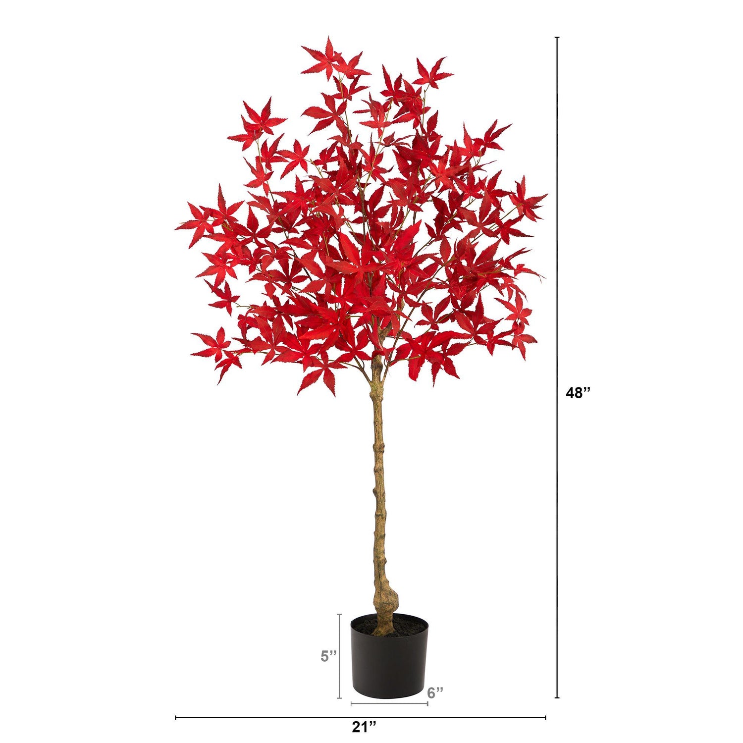 4’ Autumn Maple Artificial Fall Tree