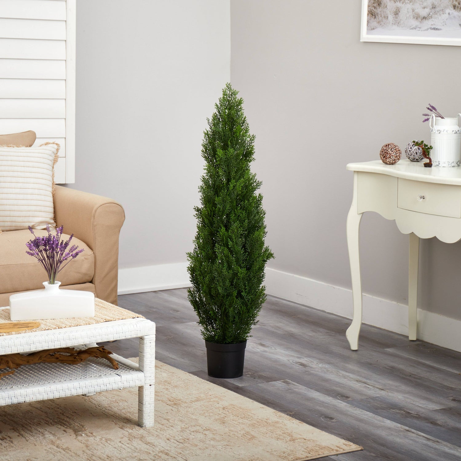 4' Cedar Tree Silk Tree (Indoor/Outdoor)