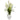 4’ Cymbidium Orchid Artificial Plant in White Planter