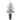 4’ Flocked Fraser Fir Artificial Christmas Tree with 200 Warm White Lights and 481 Bendable Branches in Gray Planter