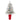 4’ Flocked Fraser Fir Artificial Christmas Tree with 200 Warm White Lights and 481 Bendable Branches in Red Planter