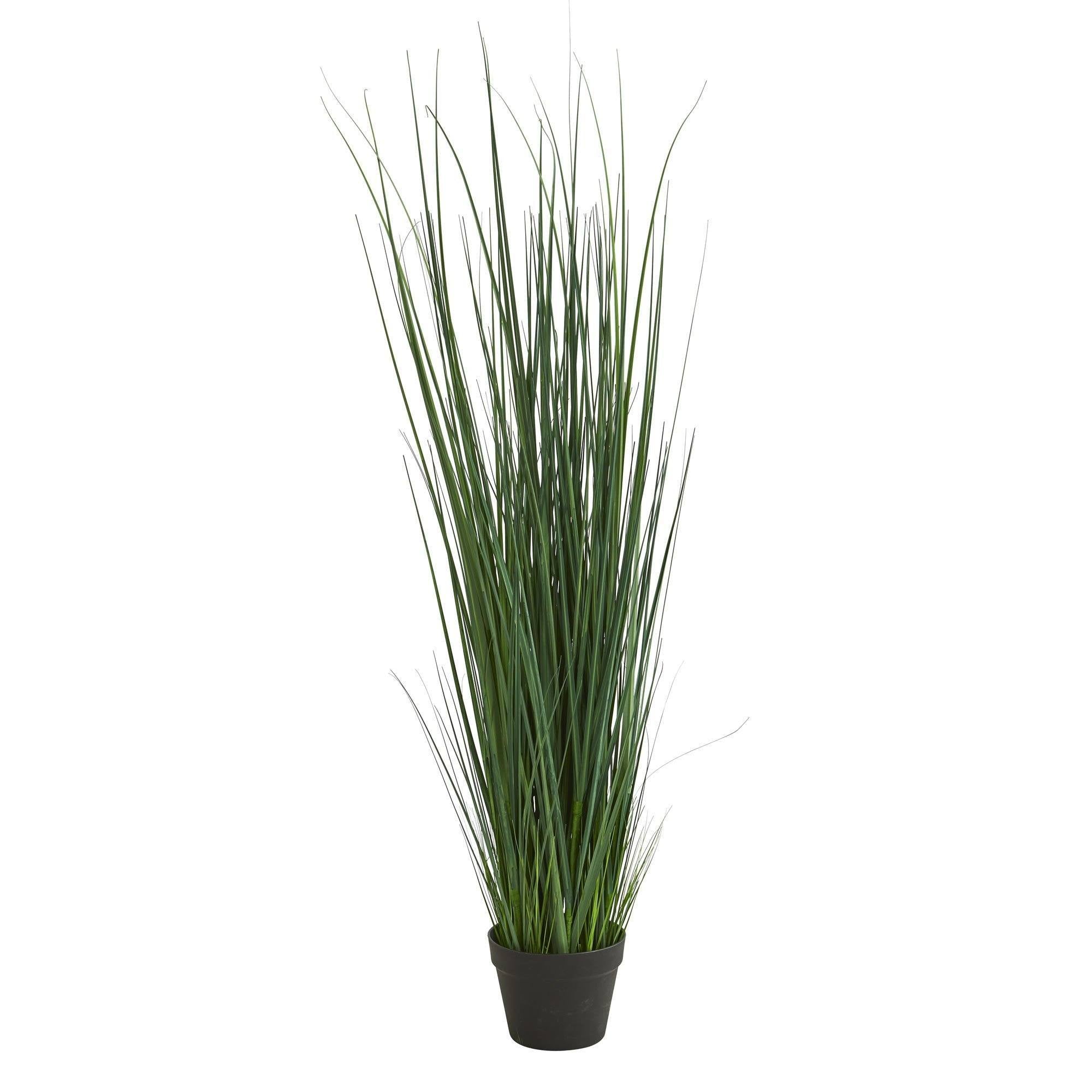 thumbnail image 2 of Nearly Natural 4-Foot Tall Artificial Grass & Bamboo Plant In Black Planter | Zen Home/Office Decor 2 of 10