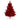 4' Red Flocked Fraser Fir Artificial Christmas Tree