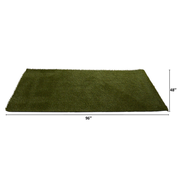 4’ x 8’ Professional Artificial Dark Grass Turf Carpet UV Resistant (Indoor/Outdoor)