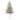 44” Flocked Manchester Spruce Artificial Christmas Tree with 50 Lights and 133 Bendable Branches in White Planter
