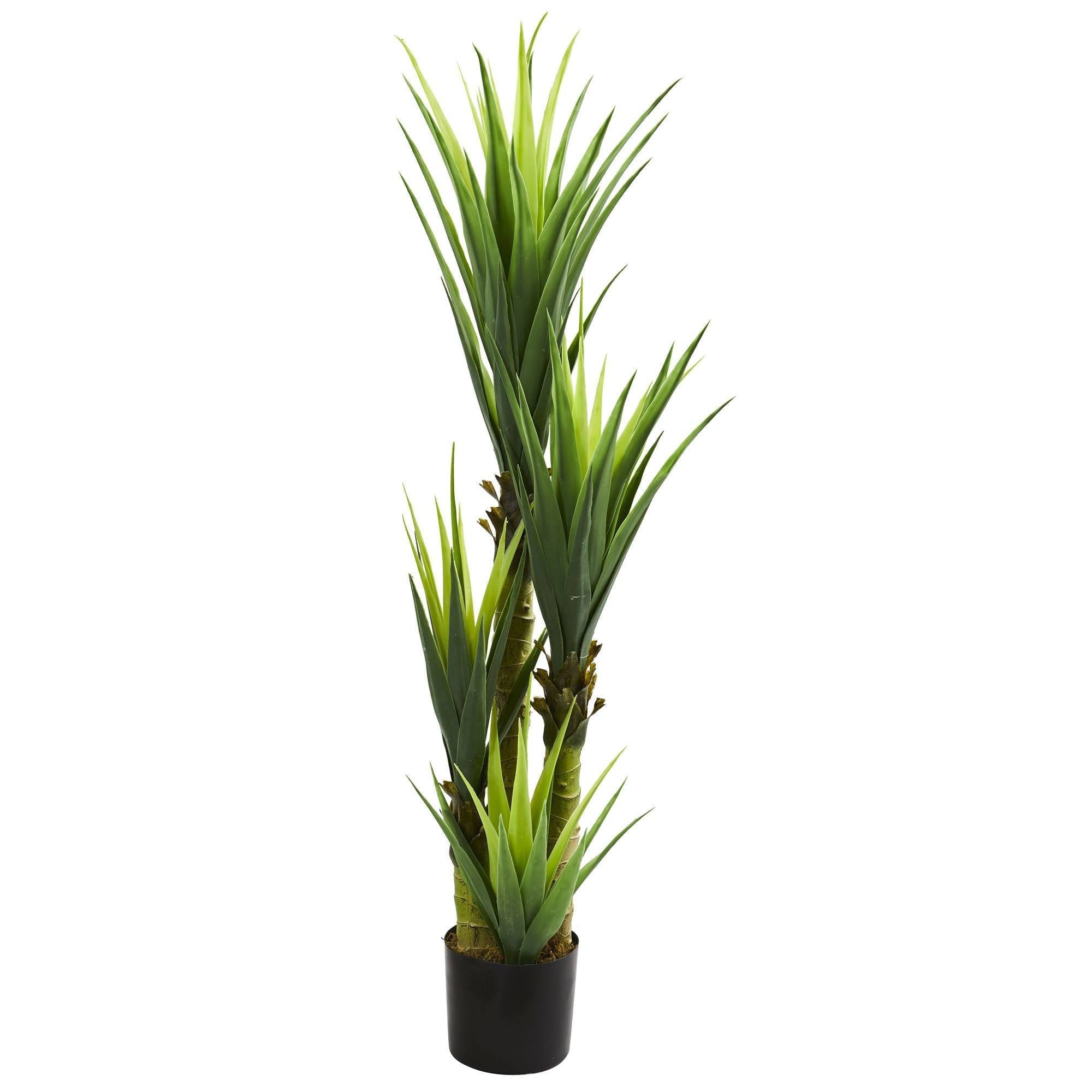 faux potted dracaena plant Nearly Natural 4.5-ft Dracaena Plant