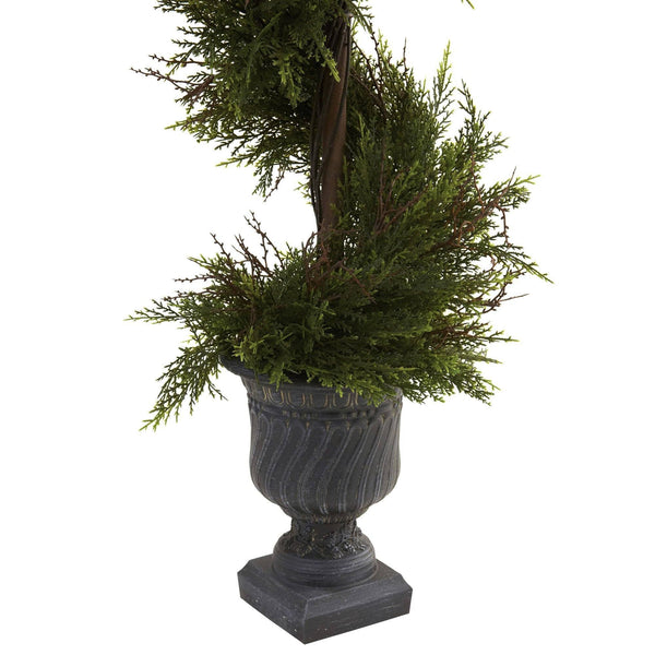 45” Mini Pine Spiral w/Urn (Indoor/Outdoor)