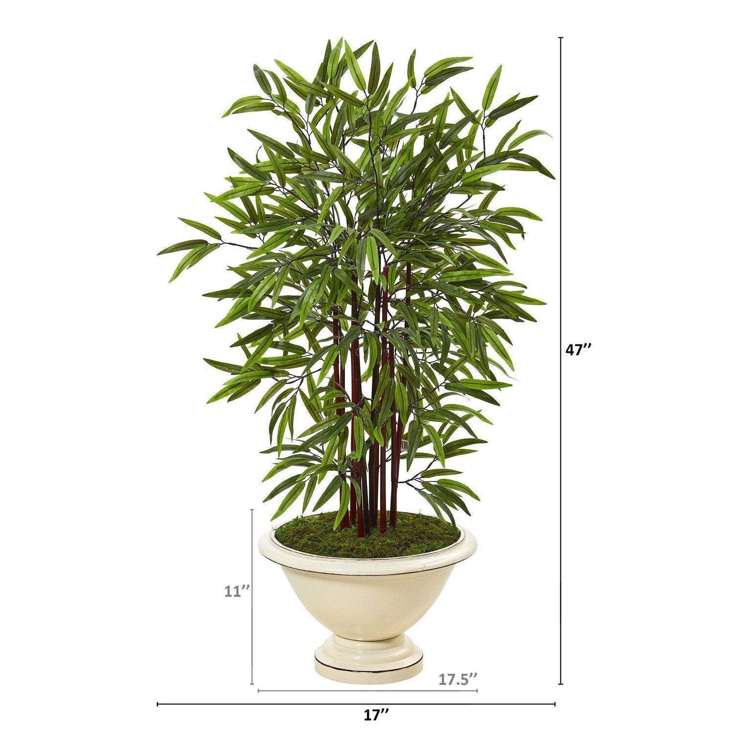 47” Bamboo Artificial Tree in Decorative Urn