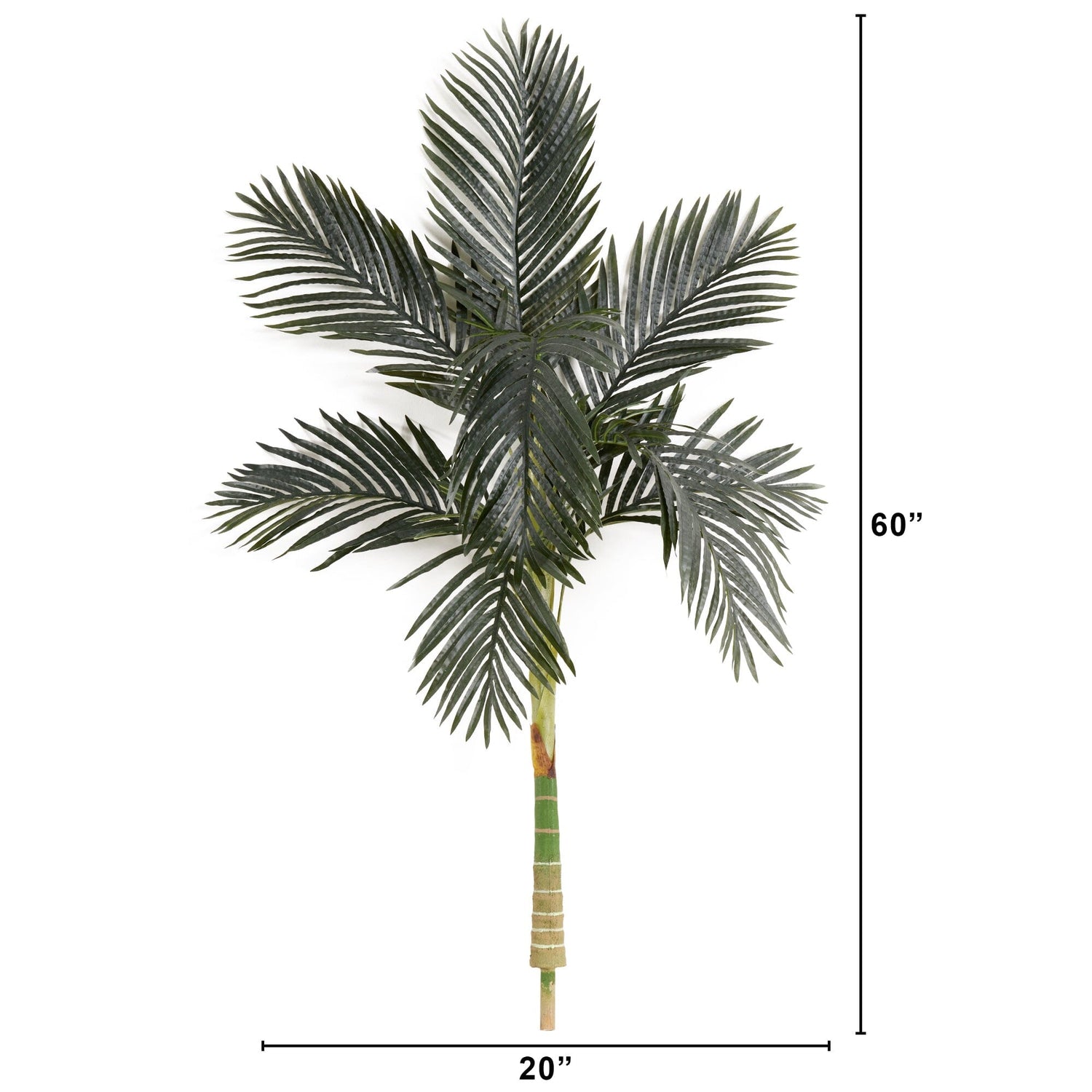 5’ Artificial Golden Cane Palm Tree Without Pot