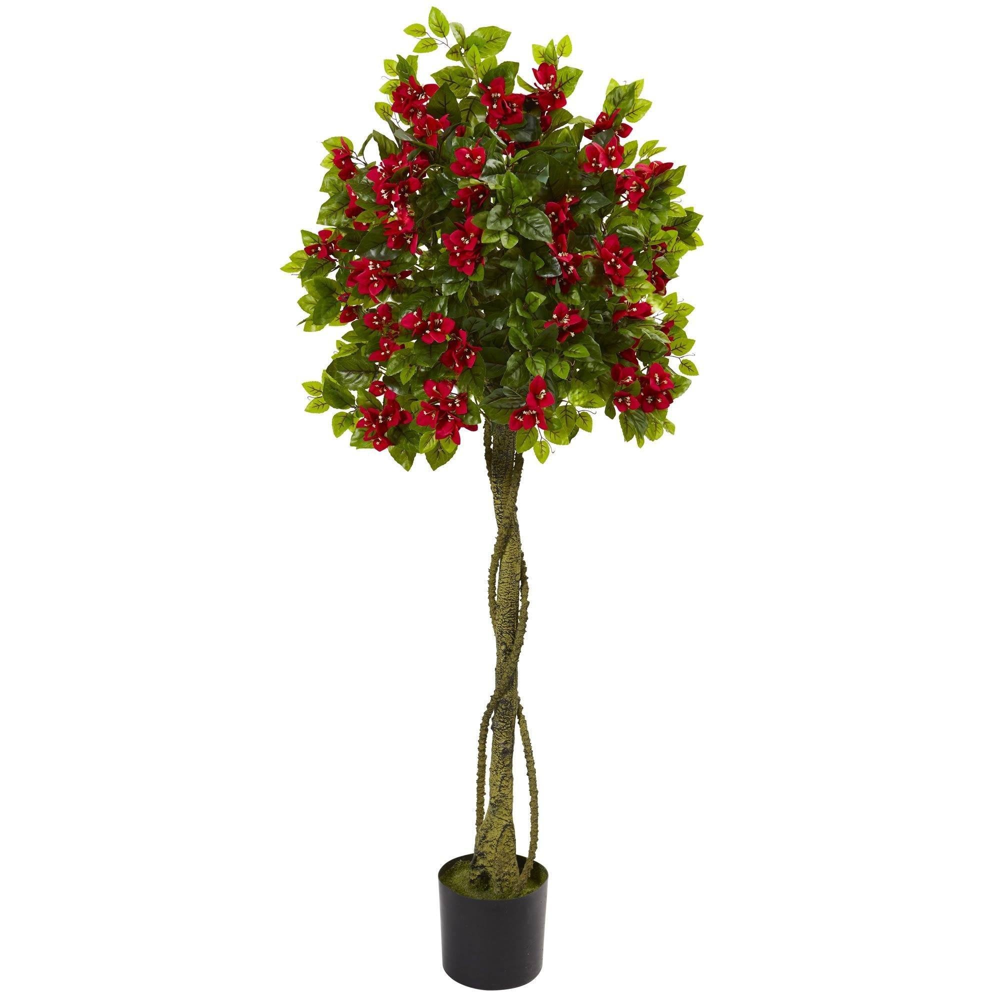5' Bougainvillea Artificial Topiary Tree | Nearly Natural