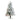 5' Flocked Pre-Lit Fiber Optic Artificial Pinecone Christmas Tree with 50 Colorful LED Lights