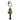 5' Holiday Decorated Lamp Post with Greenery, Berries and 30 LED Lights