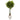 4.5’ Money Artificial Tree in White Oval Planter (Real Touch