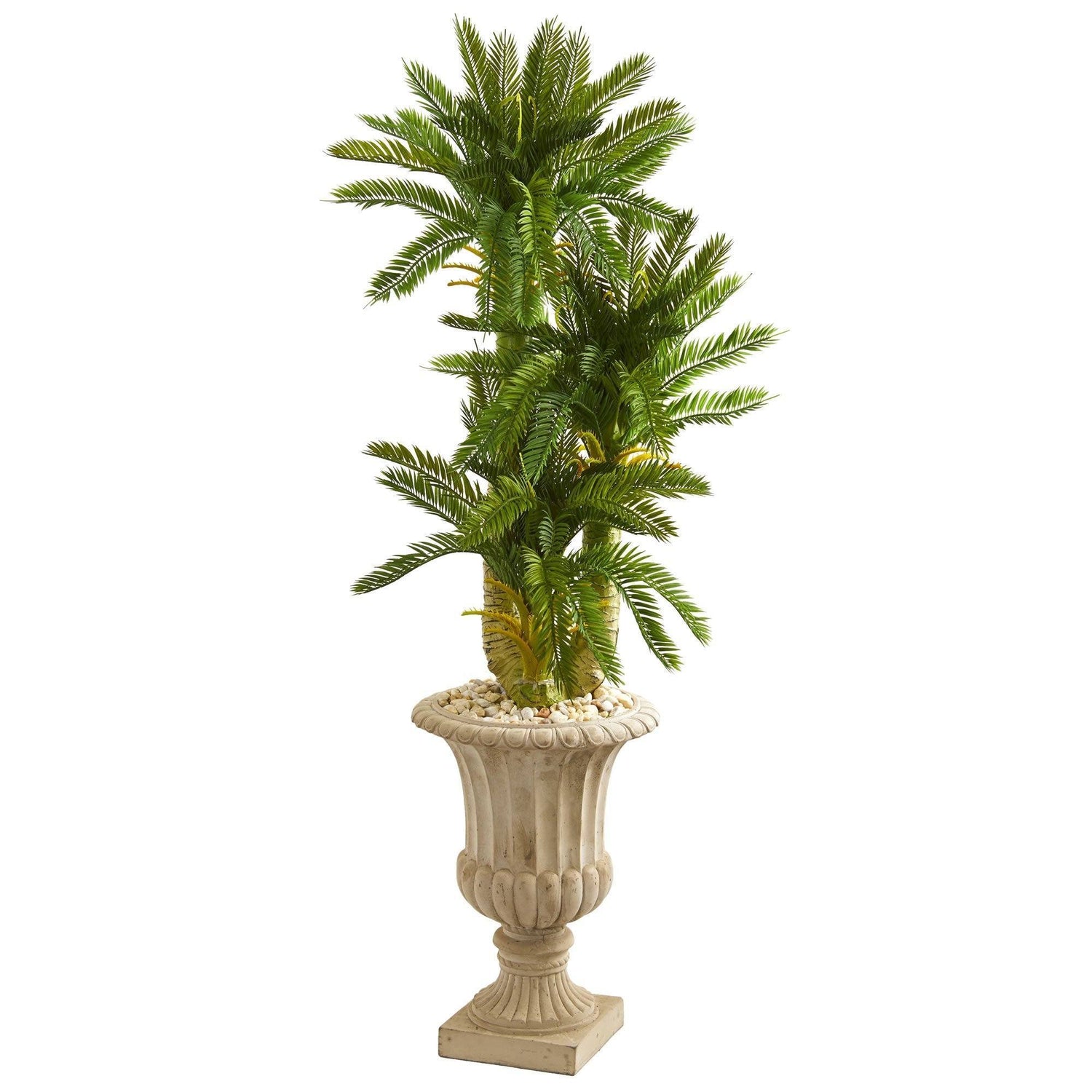 5’ Triple Cycas Artificial Plant in Urn