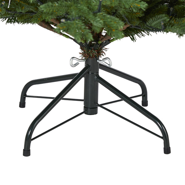 5’ Wyoming Spruce Artificial Christmas Tree with 300 Clear LED Lights and 773 Bendable Branches