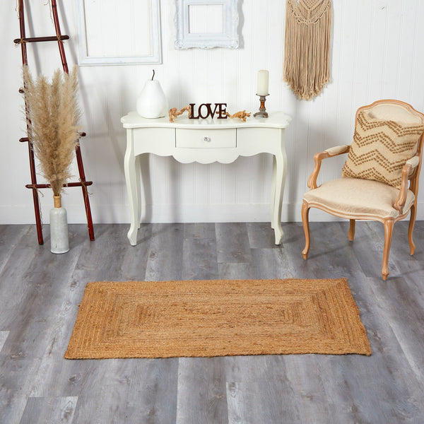 5’ x 3’ Handmade Braided Natural Fiber Beacon Jute Rug