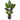 50” Traveler's Palm Artificial Tree in Ribbed Metal Planter