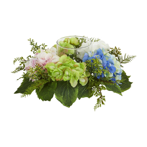 5.5" Hydrangea Artificial Candelabrum"