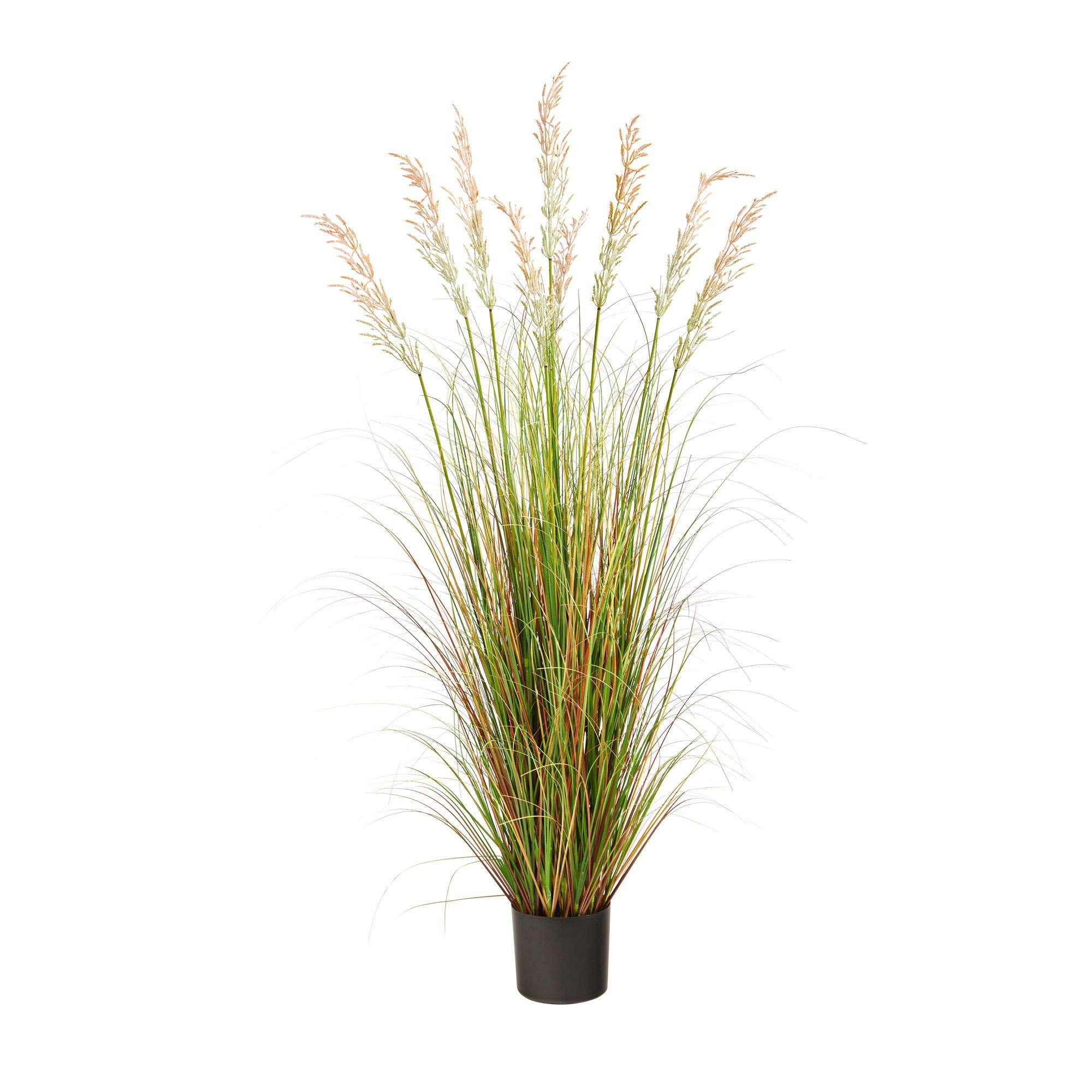 plastic grass plants Nearly Natural 5.5-ft Plume Grass Artificial Plant