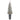 56” Flocked Pencil Artificial Christmas Tree with 100 Clear Lights and 216 Bendable Branches in Gray Planter