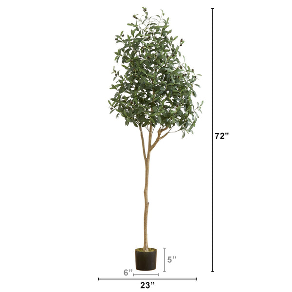 6’ Artificial Olive Tree