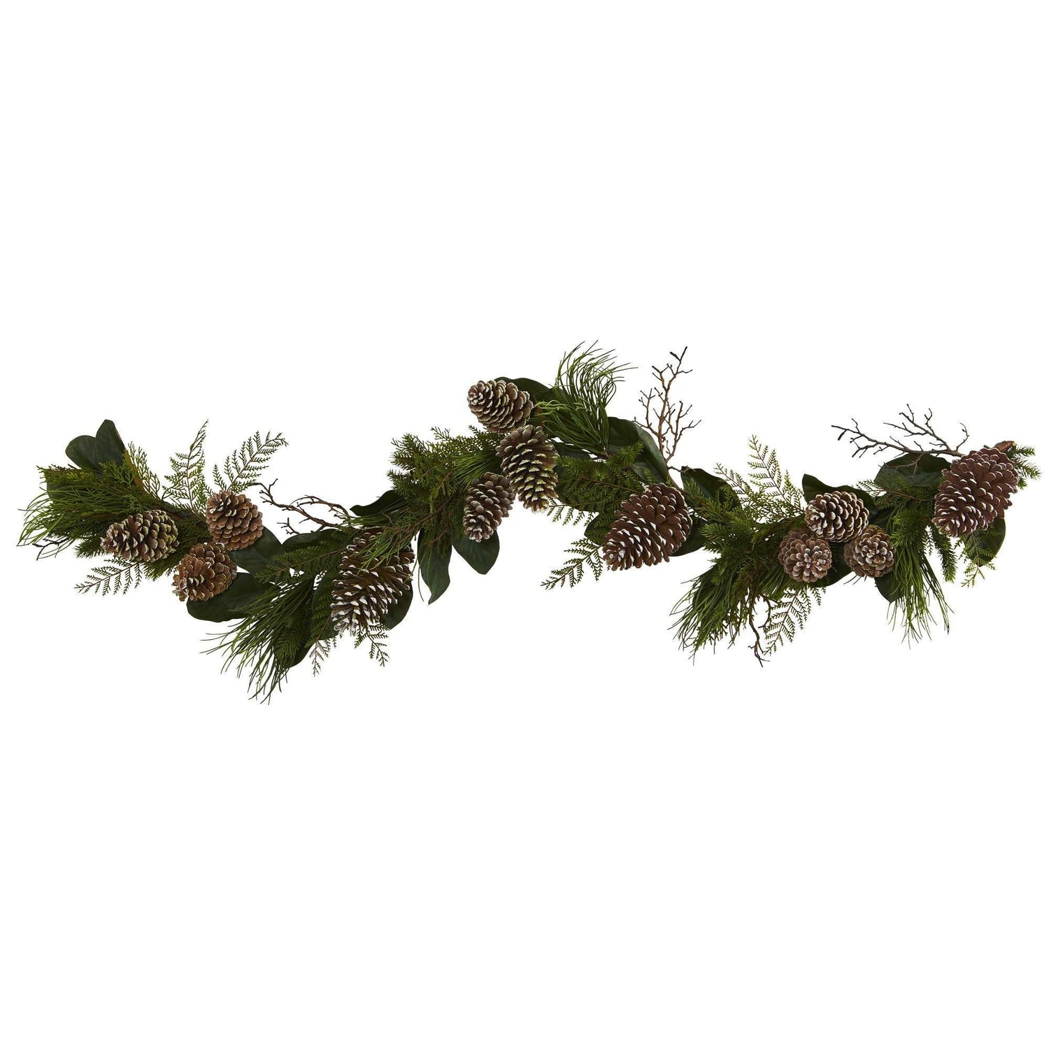 6’ Pine Cone and Pine Artificial Garland