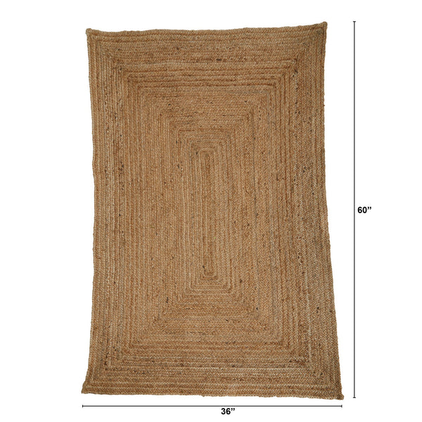 6’ x 4’ Handwoven Natural Fiber Beacon Jute Rug